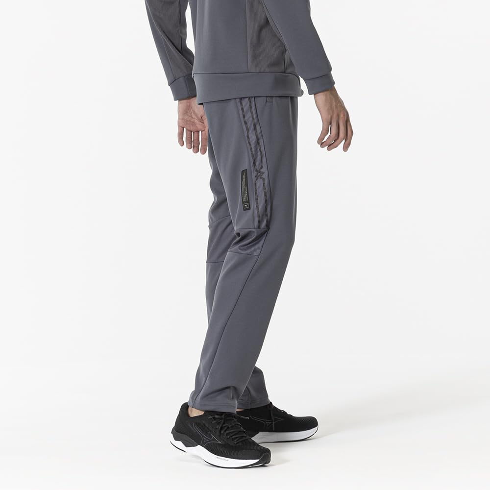 Soft Dry Knit Hybrid Training Turbulent Size 32MDB001 Men's Pants, Sweat-Wicking, Quick-Drying, Warm-Up Jersey, Gray, XL,