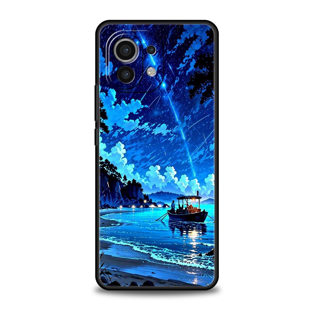 Phone Case For Xiaomi Mi 15 14 14T 13T 12T Pro 12 13 11 Lite 5G 11T X6 X5 Pro Soft TPU Cover Cartoon Sky