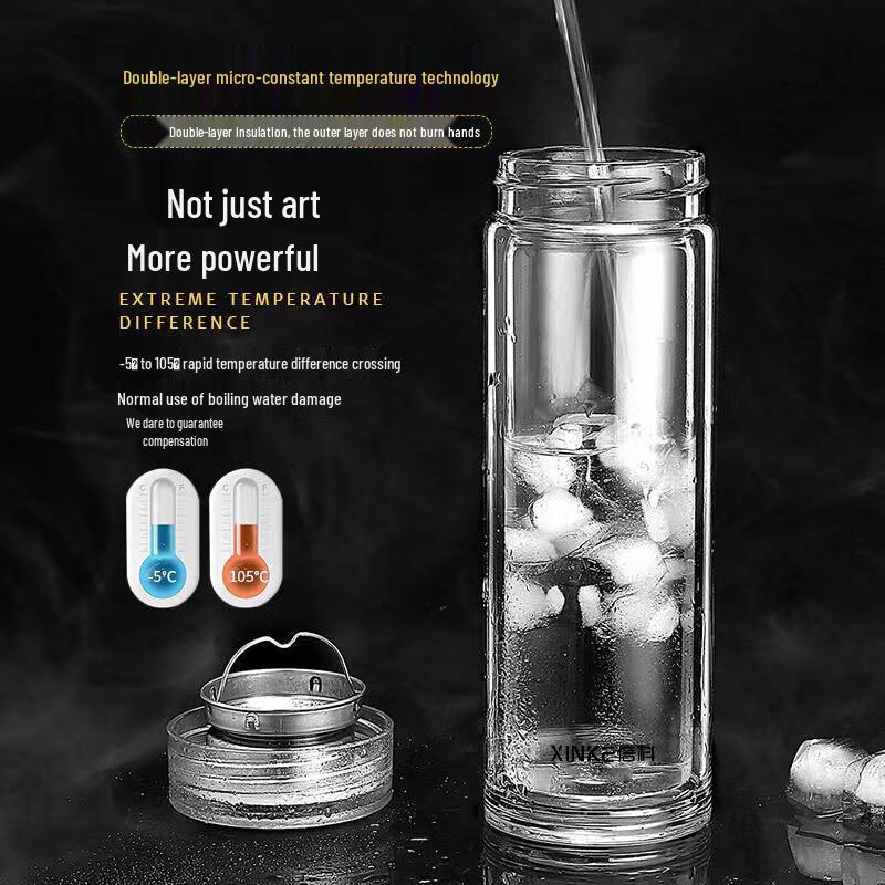 Xinke XG2108 Double-Layer Insulated Glass Cup