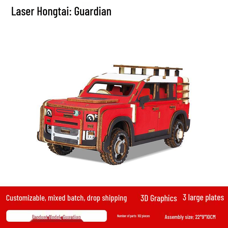 3D Wooden House Puzzle Ferris Wheel: Creative DIY Educational Toy for Parent-Child Interaction