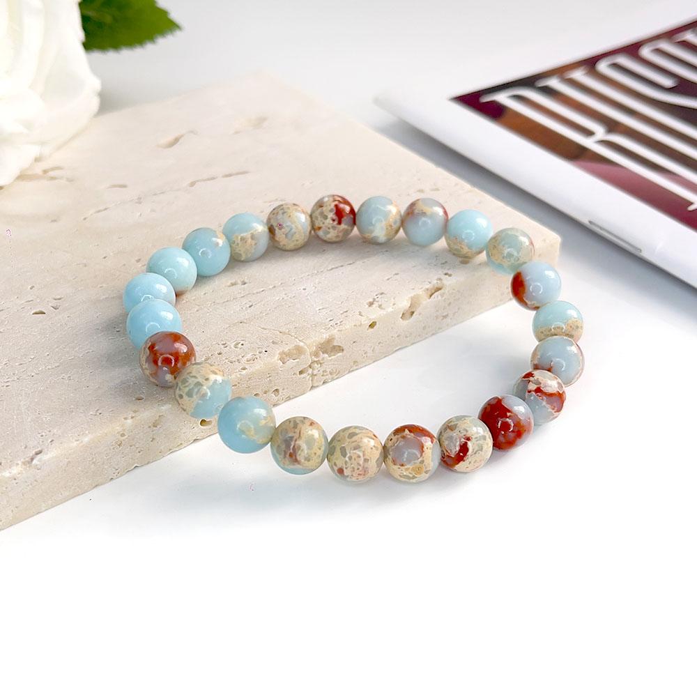 Wholesale 8 Mm Charm Beaded Bracelet Natural Stone Bracelet Crystal Bracelet Natural Stone Beaded Bracelet
