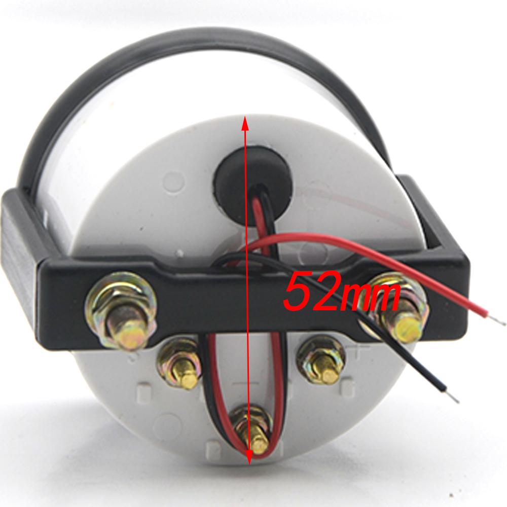 2' 52MM Black Water Temp/Oil Temp/Oil Press PSI/Oil Pressure KG/Volt/Ammeter/Fuel Level Gauge Car Meter with Bracket Pod Holder