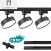 2 Wires Set LED Track Light AC110V 220V 18W 12W 9W 7W Black Aluminum Track Lighting Rail Spot Led For Home Kitchen Clothing Shop