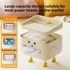 Caja de pañuelos de escritorio multifuncional con soporte para control remoto para sala de estar