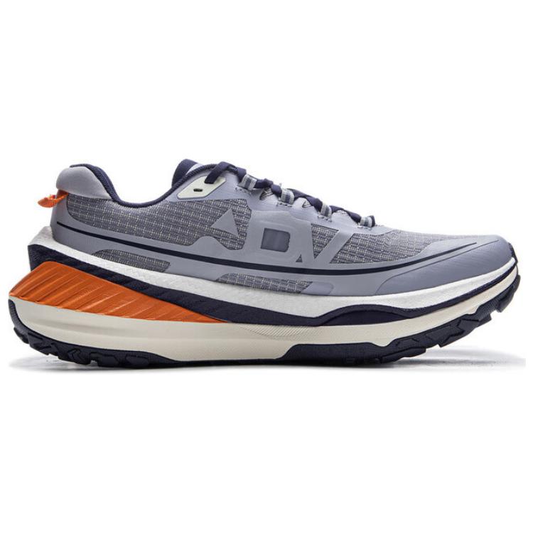 New LiNing Di Lu V2 Slip Resistant Cushioning Wear Resistant Low Top Trail Running Running Shoes Men's Dove Gray ARNV001-3