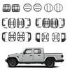 Front Headlight Taillight Guards Cover Protector Trim For Jeep Gladiator JT 20+