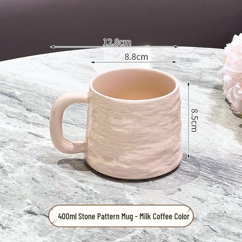 Elegant Ceramic Coffee Mug with Spoon