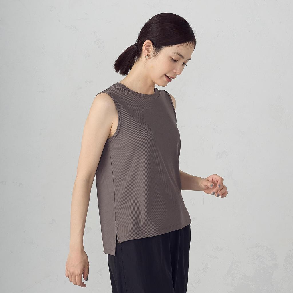 Comme Ca Ism Basic Terry Tank Size Top, Charcoal, M, 12-63CM02-205