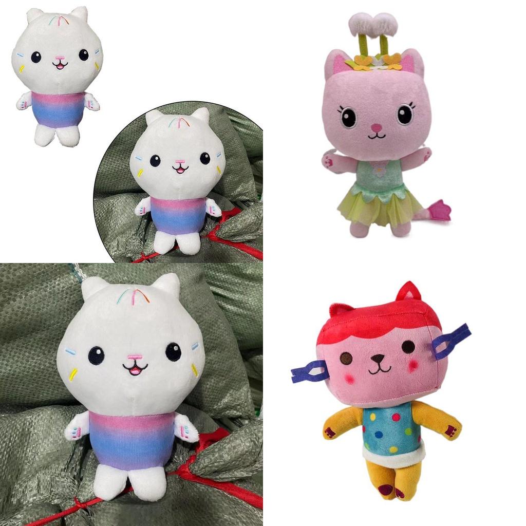 Charming Gabby Dollhouse Plush Toy Mercat Cartoon Stuffed Animal Mermaid Cat Plushie Doll