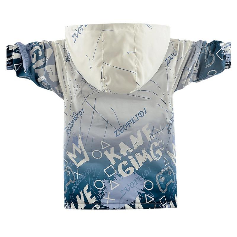 Boys Kids Fleece Lined Windproof Outdoor Hiking Jacket Coat