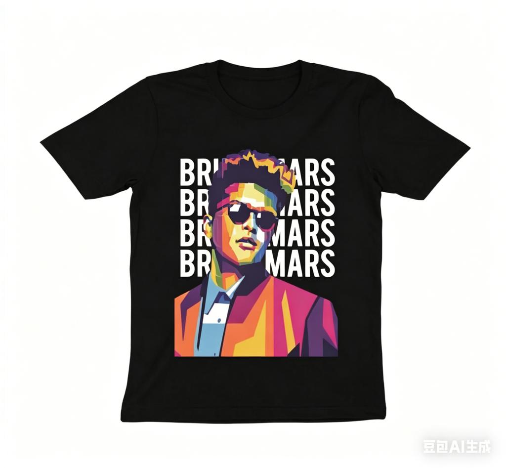 Bruno Mars RoUnisextic Tour Edition Rose Print Tshirt for Unisex and Women Singer Album Shortsleeved Casual Shirt Gift