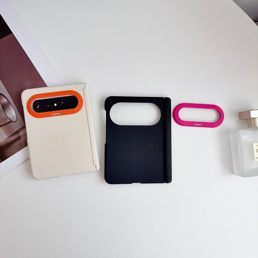 Two-Color For HuaWei Pura X Max Phone Case Axis Hinge Protective Pc Solid Color Hard Shell Shockproof (Only Back Cover)