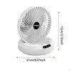 Desk Fan Air Cooling Portable Low Noise 4 Speed Table Wall Mounted for Dormitory Office