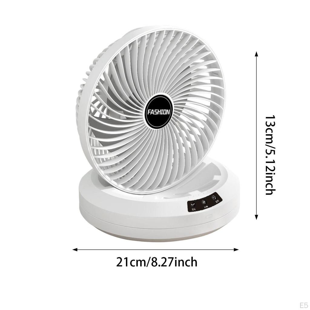 Desk Fan Air Cooling Portable Low Noise 4 Speed Table Wall Mounted for Dormitory Office