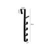 2Pcs Behind The Door Coat Hook Hanger Behind The Door Cabinet Wardrobe Dormitory Door Hook Storage Rack Home Organizer Storage