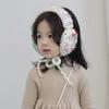 Little star bow handmade hairball strap earmuffs women's autumn and winter warm knitted earmuffs ear warm parent-child