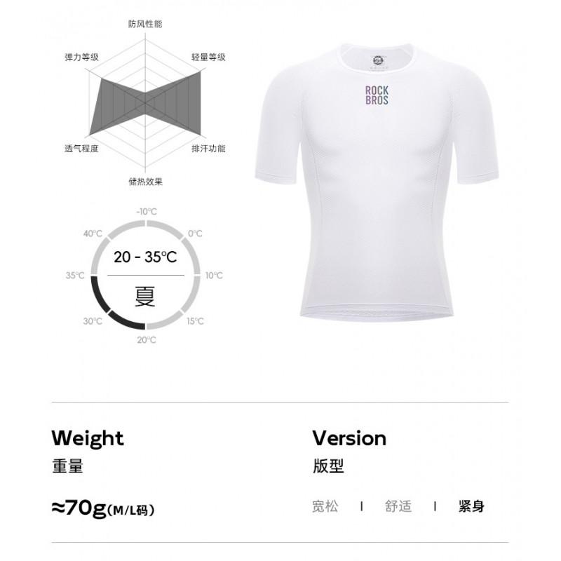ROCKBROS Mens Quick-Dry Breathable Cycling Jersey Short Sleeve Performance Top Summer Road Bike Riding
