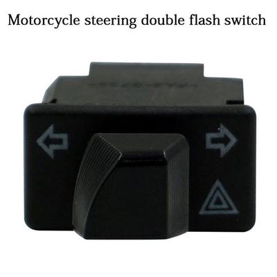 1Pcs Motorcycle Turn Light Signal Steering Double Flash Switch With Emergency Button