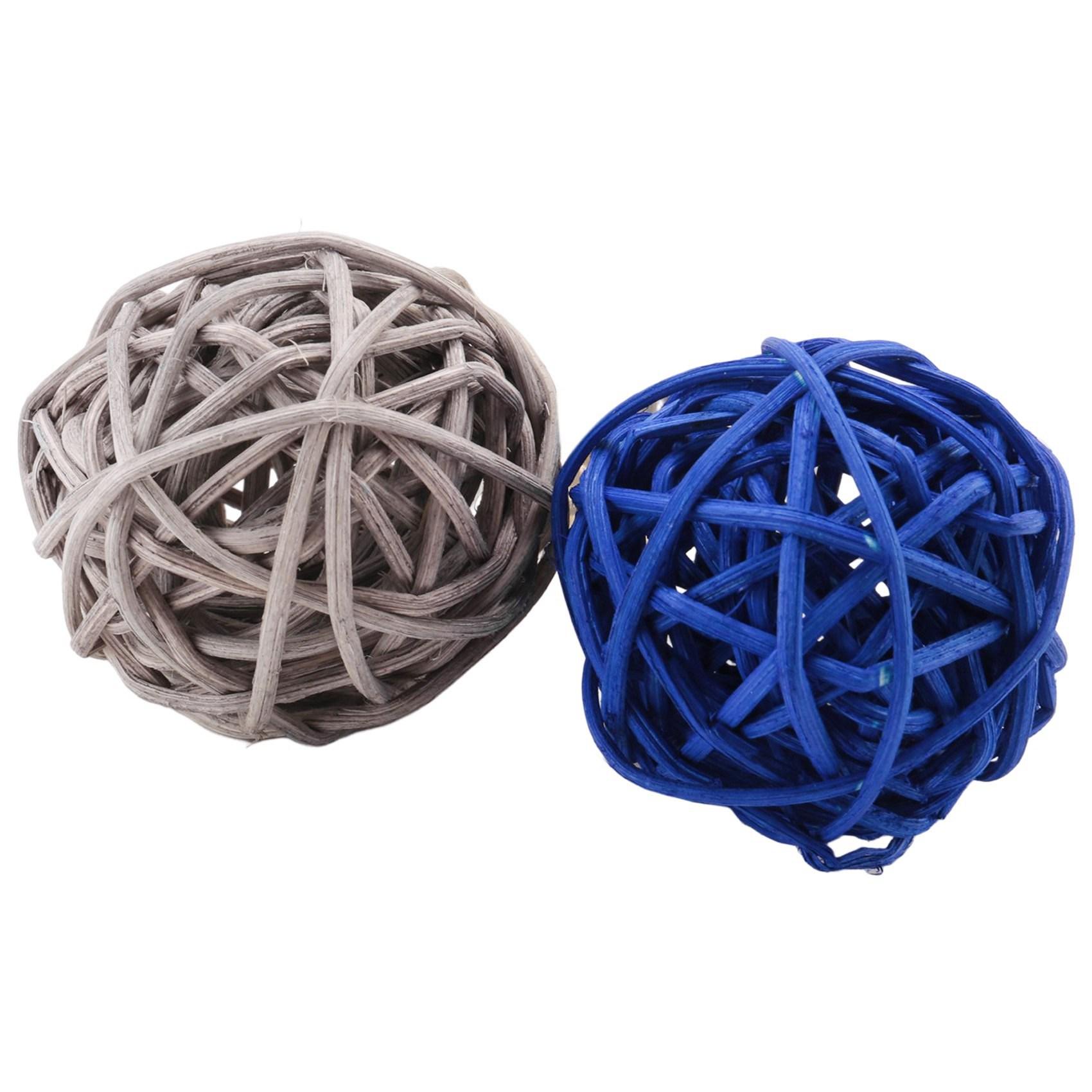 

60Pcs Rattan Balls Decorative Ball Orbs Vase Fillers Table Decor, For Ceiling Orb Grapevine Ball Decorations