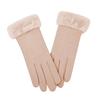 Touchscreen Thermal Gloves Fuzzy Cuff Sports Cycling Mittens Comfortable Plush Gloves  Skiing