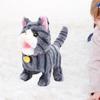 Electric Plush Animal Cat Toy Children's Pet Cartoon Walking Shaking Head Cuddly