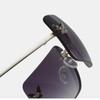 Neue rahmenlose Sonnenbrille, modische Retro-Farbverlaufsbrille, personalisierte mit Schmetterlingen besetzte Diamant-Sonnenbrille