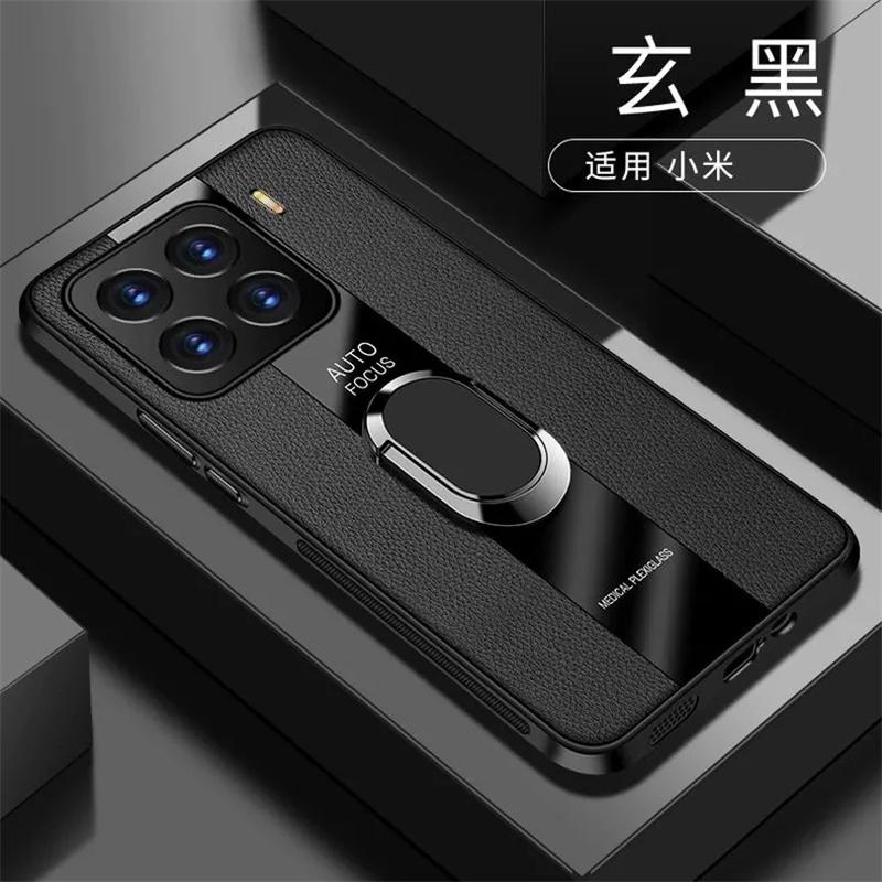 Magnetyczne Etui Do Xiaomi 15T Pro Etui Luksusowa Skórzana Osłona Tylna Z Pierścieniem Dla Dla Mi 15 T 5G Silikonowa Powłoka Odporny Na Wstrząsy Zderzak