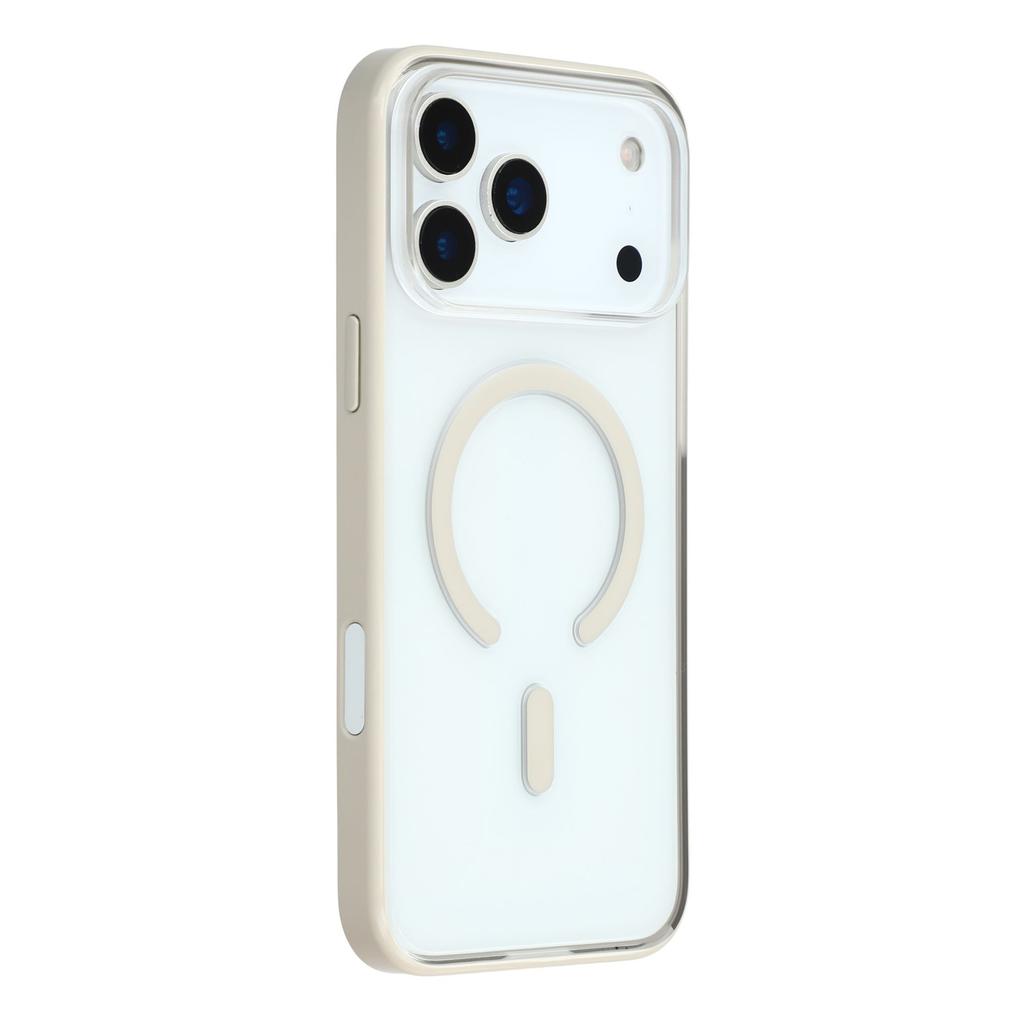 MUTURAL For iPhone 17 Pro Case Compatible with MagSafe Translucent PC+TPU Phone Cover
