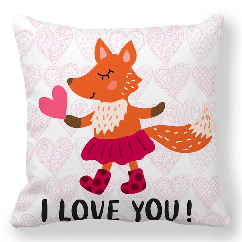 Juste de coussin de luxe pour canapé de bureau, taie d'oreiller de voiture, décoration de la maison, motif de petit animal,