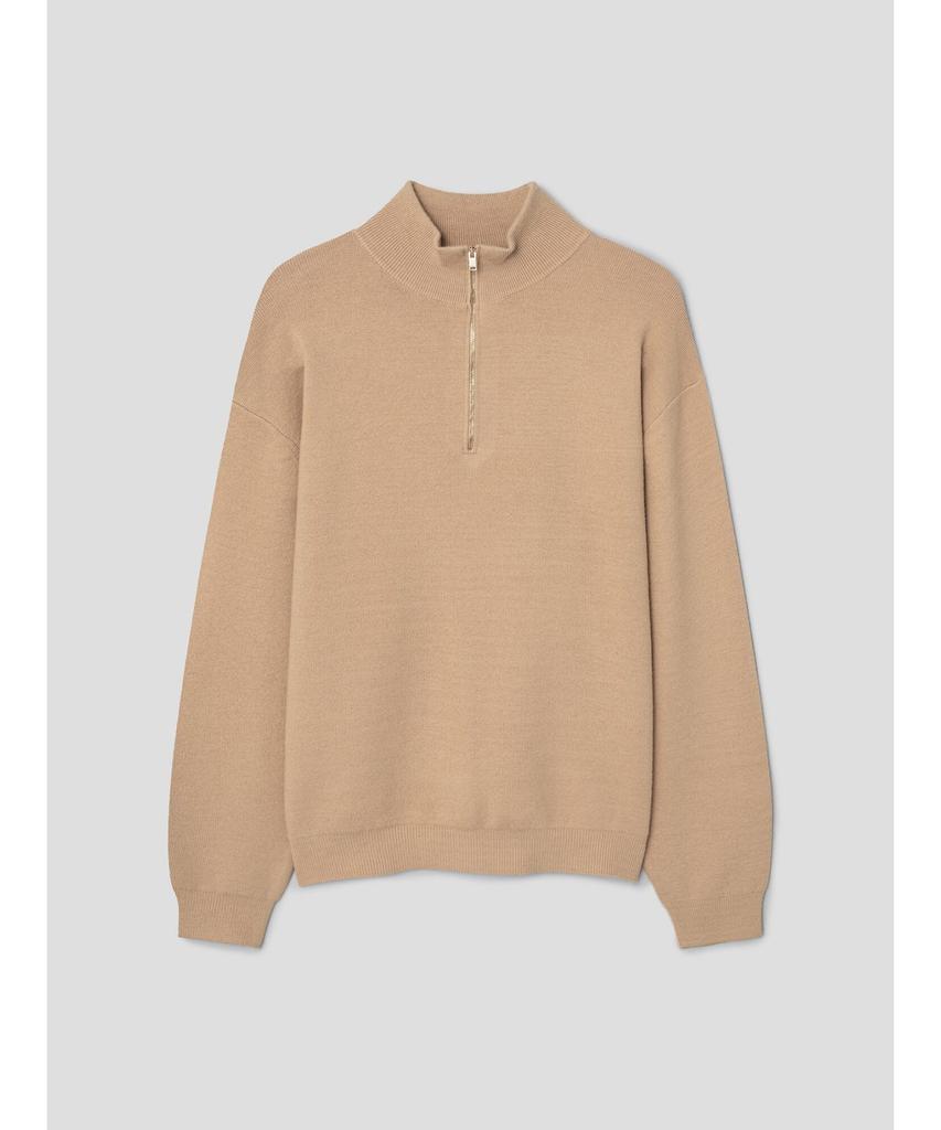 Diaepeocheo 90S Quarter Zipup Knit Top Beige (Ta6251A06A)