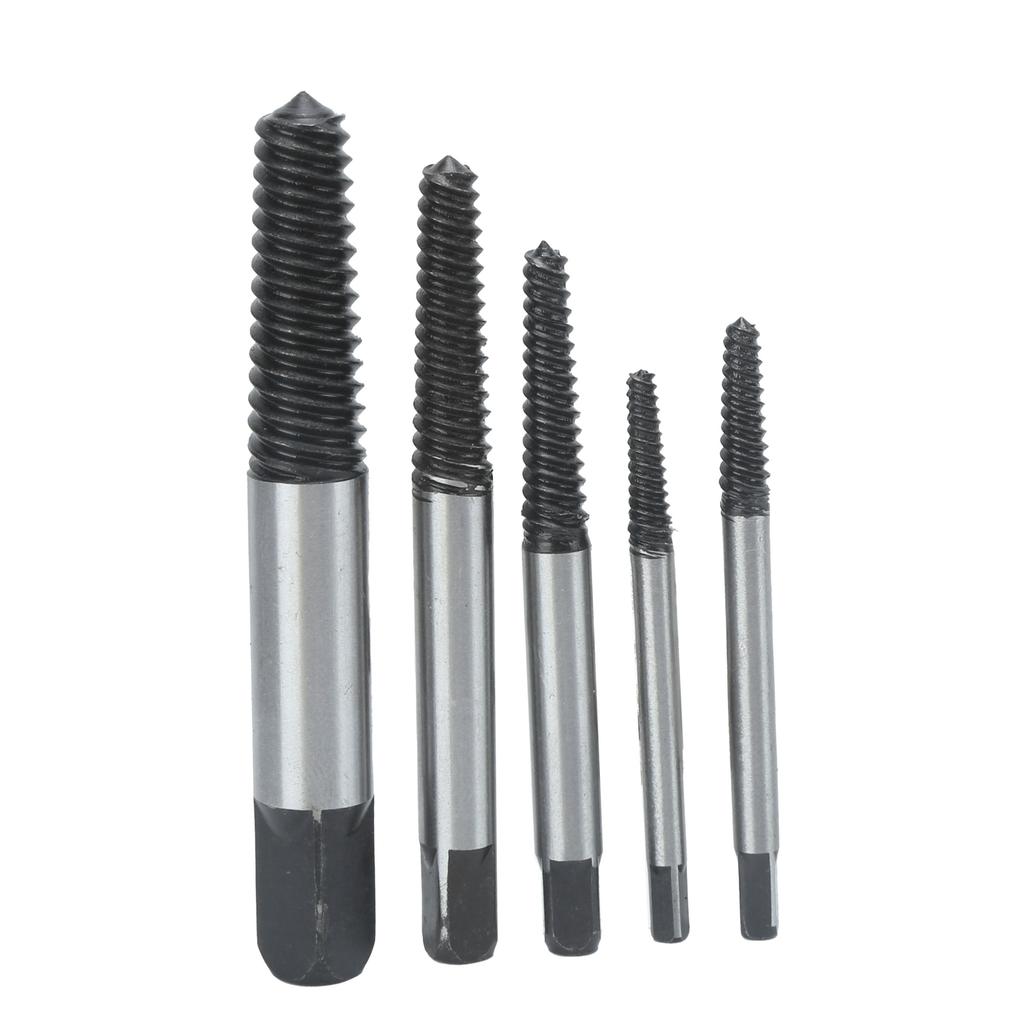 5Pcs Damaged Screw Remover Extractor Drill Bits Set for Broken Bolts Stripped Threads