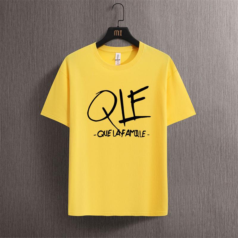 Man Cotton T Shirt Personnalise Chanteur Qlf Que La Famille Chanson Musique N007 Printed T-shirt Woman Vintage Shirts