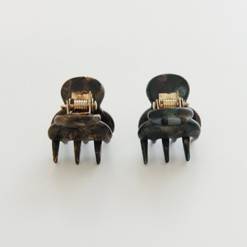 

J.Lauren French Mini Marble Point Hair Claw Clip Bh0900 Jin Brown