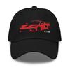 C Torch Red Dad Hat Classic Sports Car Baseball Cap for Vette Fans