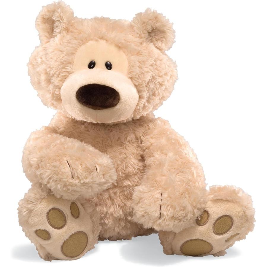 

GUND Philbin Classic Teddy Bear Premium Stuffed Animal designed for Ages 1 plus Up Beige 18 Gentle Plush Huggable Style Ideal Present designed for United States