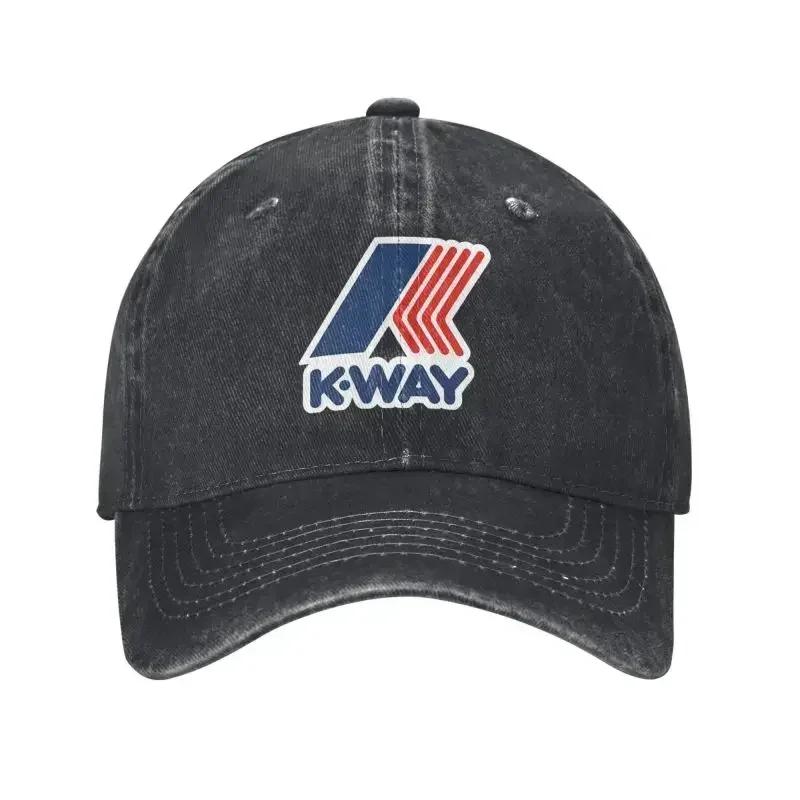Custom Cool Cotton KWay Symbol Baseball Cap for Men Women Adjustable Adult Dad Hat Outdoor Baseball Cap