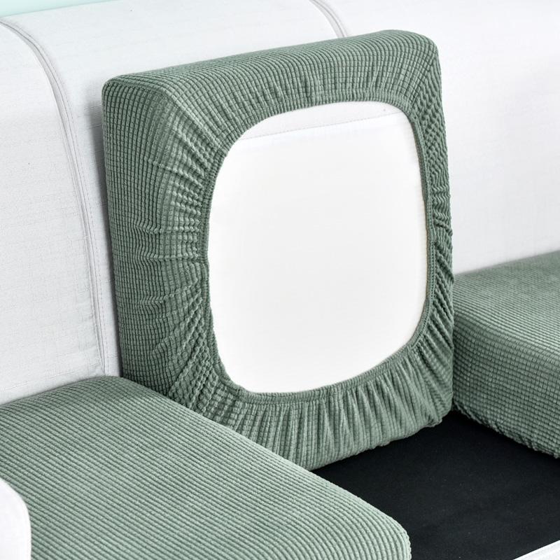 Solid Color Thicken Elastic Sofa Cover Living Room Protector Kids Slipcover Couch Cover Seat Cushion Washable Removable 1Pcs