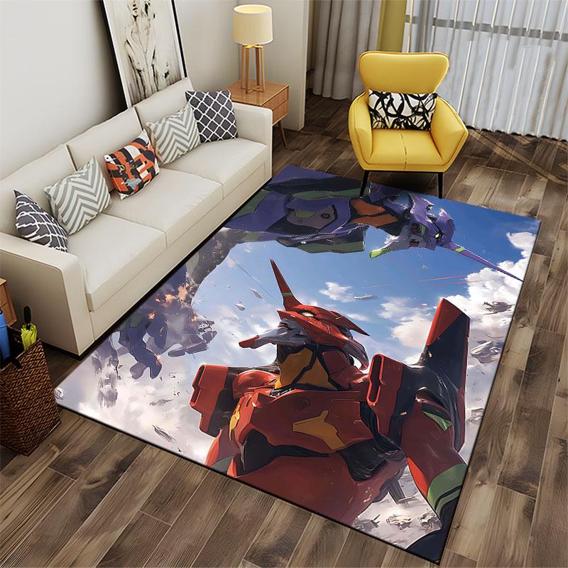 "Mecha Battle Design Carpet" suitable as a non-slip mat for the living room or bedroom sofa