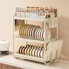 Zhishi 2-Tier Stainless Steel Countertop Dish Drying Rack