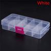 Plastic 10 Slots Adjustable Jewelry Storage Box Case Craft Organizer Beads