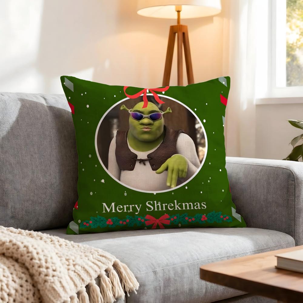 Federa Cuscino Cartone Animato Shrek 1 Pezzo Coperture Decorative Morbida Custodia per Cuscino per Divano Divanetto Decorazione 40X40 45X45 Federe