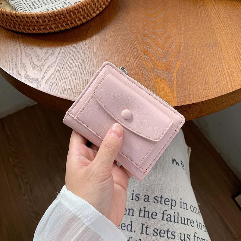 New Women's Wallet Women's Premium Short Wallet Student Women's Wallet Holding