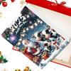 Cow Christmas Calendar 24 Days Cartoon Animal 2D Acrylic Hanging Ornaments Festive Countdown Calendar Christmas Tree Decorations