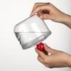 30oz 47oz Clear Candy Jar with Lid for Office Desk, Plastic Cookie Storage Jar for Kitchen Counter