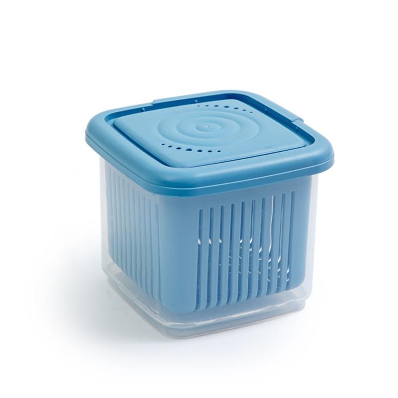 260ML/660ML Kitchen Transparent Vegetable Fruit Saver Preservation Box Ginger Garlic Onion Detachable Drainage Sealing Boxes
