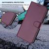 For iPhone 15 Pro Max Leather Case Wallet Stand Phone Cover with Wrist Strap