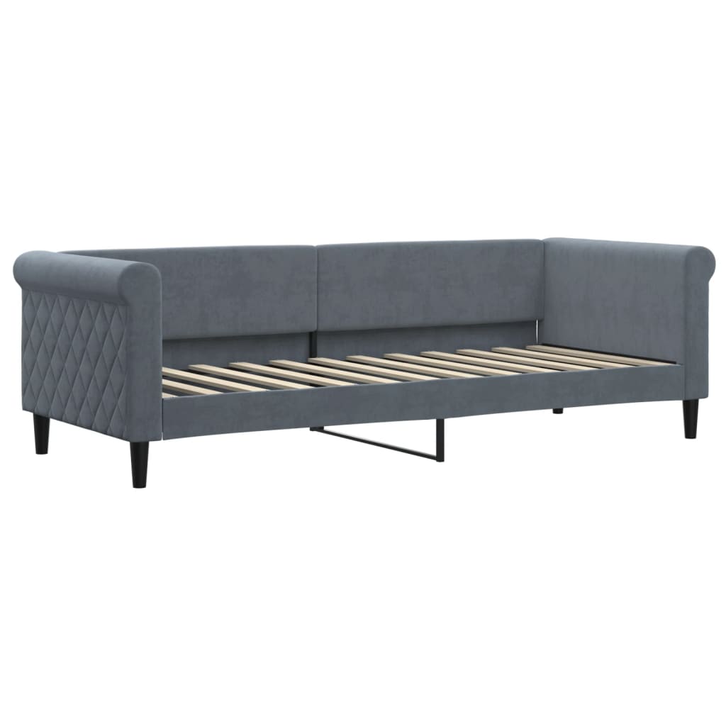 Vidaxl Sofa Z Funkcją Spania, Ciemnoszara, 80X200 Cm, Aksamitna