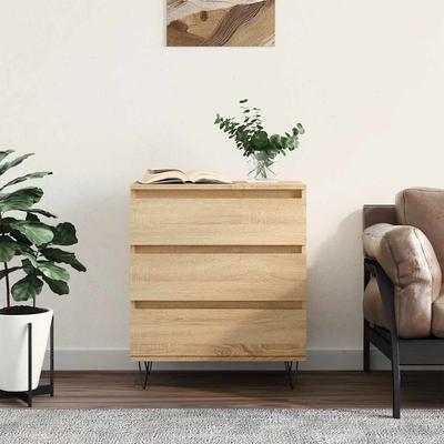 Chest of Drawers, Sonoma Oak, 60X35X70 Cm, Wood-based Material