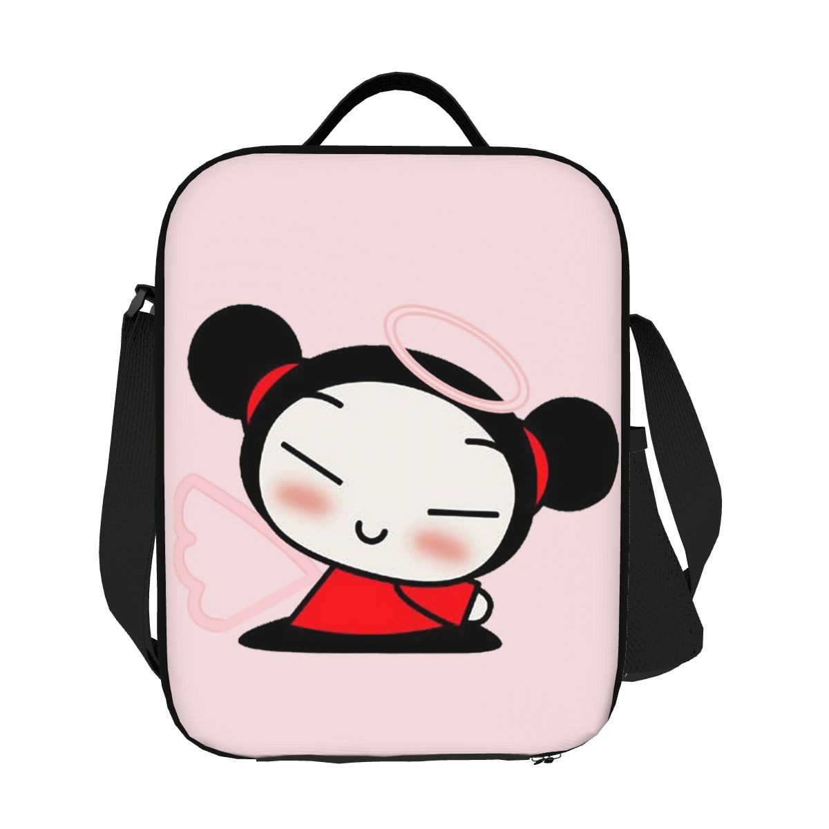Cartoon Pucca Insulated Lunch Bag for Women Kids Portable Food Boxes Thermal Lunch Box Tote One Size