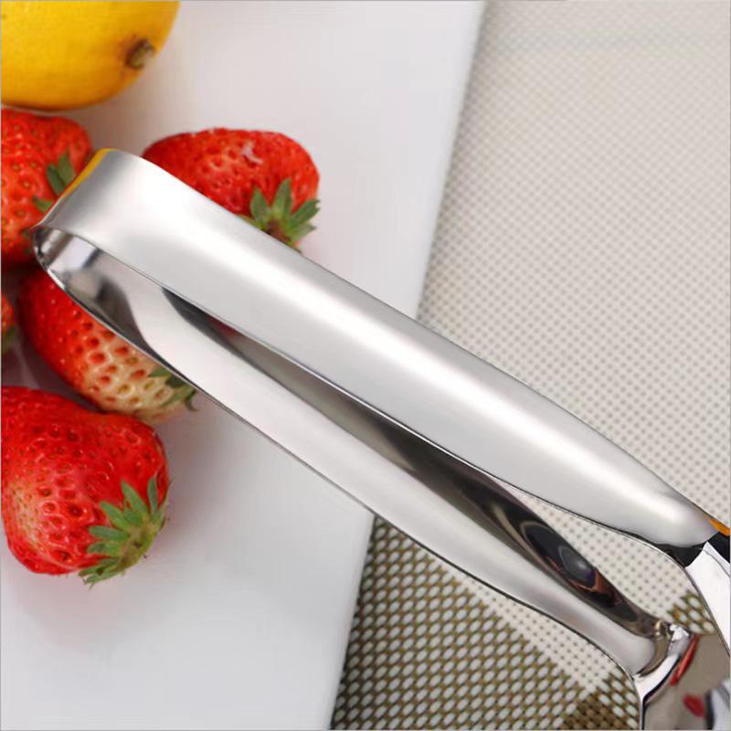 Dual-Function Stainless Steel Tongs and Spatula - Food Grade, Thickened, for Frying, Baking, and More